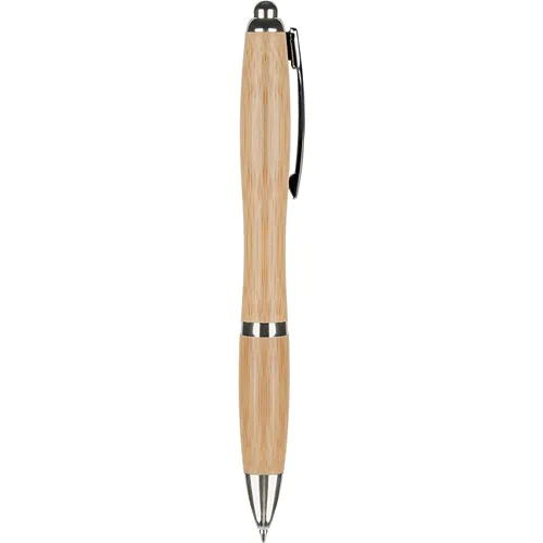 BAMBOO, METAL AND PLASTIC BALLPOINT PEN