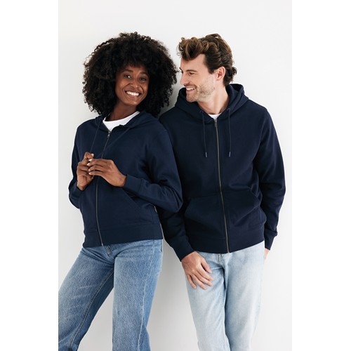 IQONIQ Abisko gerecycled katoen hoodie met rits