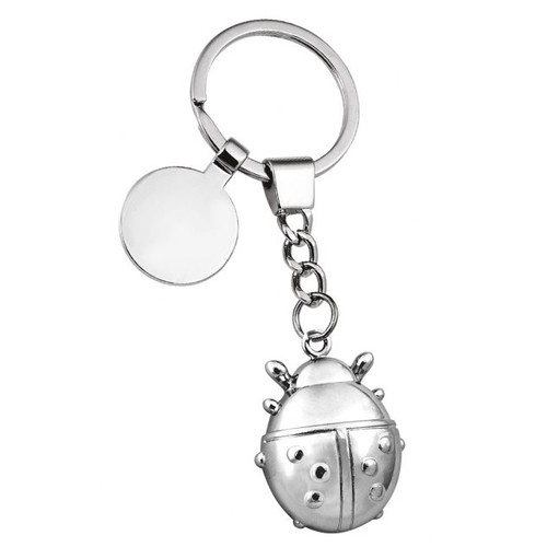 KEY CHAIN LADYBIRD CHROMED - NO BOX