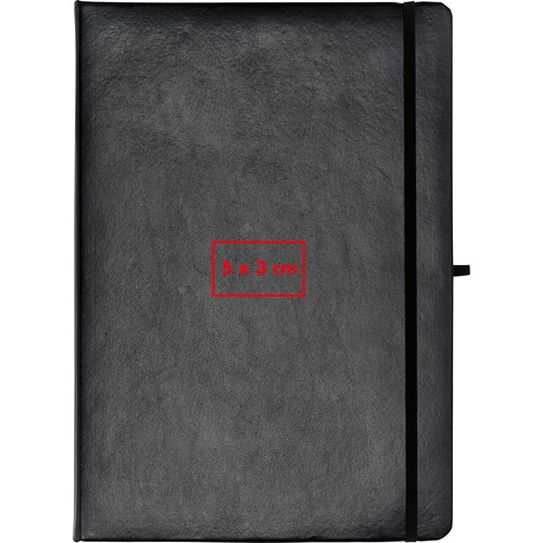 A4 notitieboek met gelinieerd papier en elastiek A4 notitieboek met gelinieerd papier en elastiek