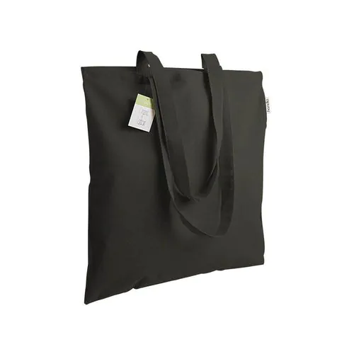 140 g/m2 organic cotton shopping bag, long handles 140 g/m2 organic cotton shopping bag, long handles