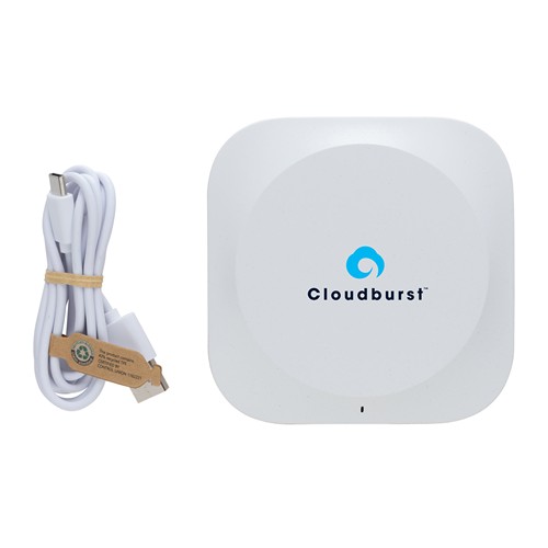 Caricatore wireless 10W Oregon in plastica riciclata RCS