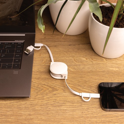 Cable 6 en 1 en TPE et plastique recyclé RCS Cable 6 en 1 en TPE et plastique recyclé RCS