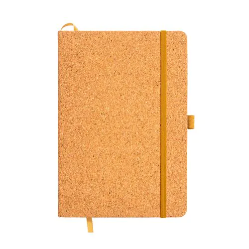 Carnet en liège, feuilles lignées de couleur ivoire, 80 pag de 70 gr., papier recyclé.