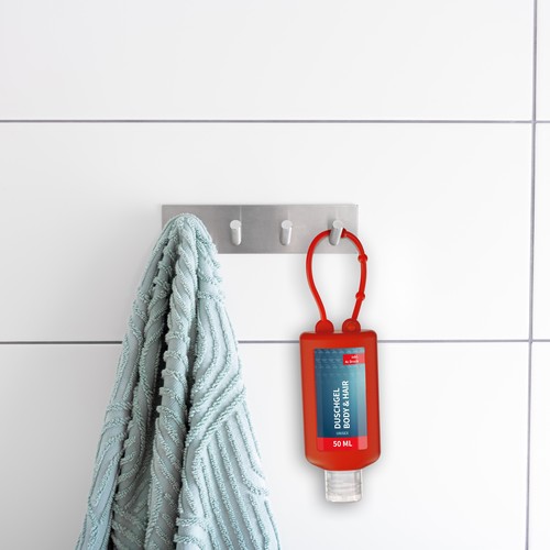 Shower Gel Rosemary-Ginger, 50 ml Bumper (red), Body Label