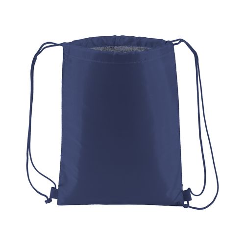210T polyester insulated backpack with drawstring closure