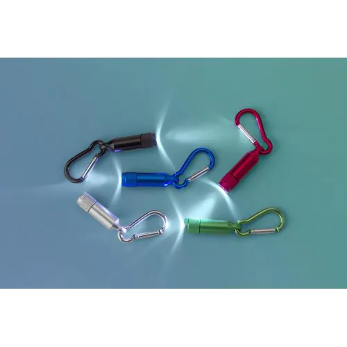 Aluminium mini torch with carabiner Tracy Aluminium mini torch with carabiner Tracy