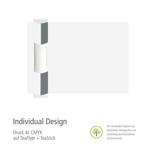 TeaFlyer XL incl. 1 TeaStick "Design Personalizzato"