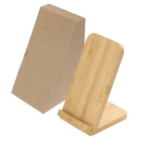 Bamboo wireless charger 10W B'RIGHT, phone stand | Wilder Bamboo wireless charger 10W B'RIGHT, phone stand | Wilder
