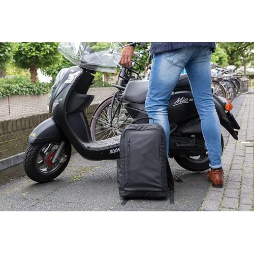 Fashion black 15.6" laptop backpack PVC free Fashion black 15.6" laptop backpack PVC free