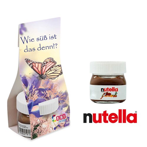Nutella in handover-packaging - Christmas - with digital printing