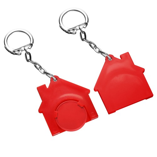 Porte-clés jeton1€ "Maison" Porte-clés jeton1€ "Maison"