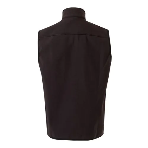 VL VARUNA. Soft shell vest (280g/m²), with polar lining, in polyester (94%) and elastane (6%)