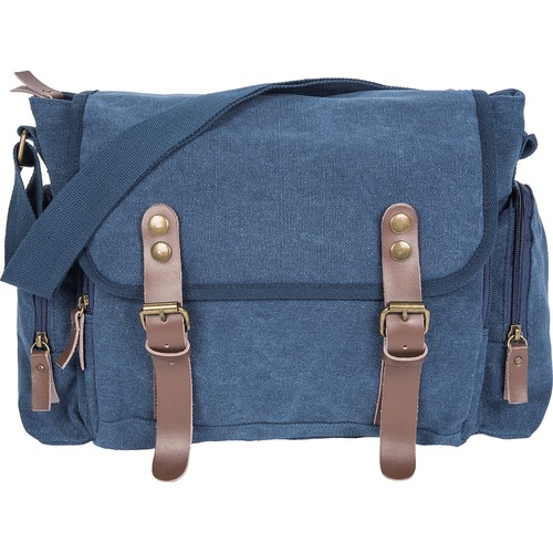 SAC BANDOULIÈRE VINTAGE EN POLYCOTON CANVAS (80% COTON - 20% POLYESTER) ET CUIR SAC BANDOULIÈRE VINTAGE EN POLYCOTON CANVAS (80% COTON - 20% POLYESTER) ET CUIR