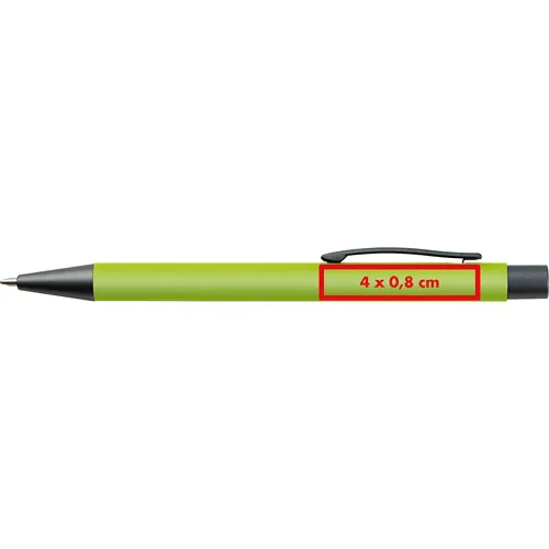 Plastic ballpoint pen with metal clip Plastic ballpoint pen with metal clip