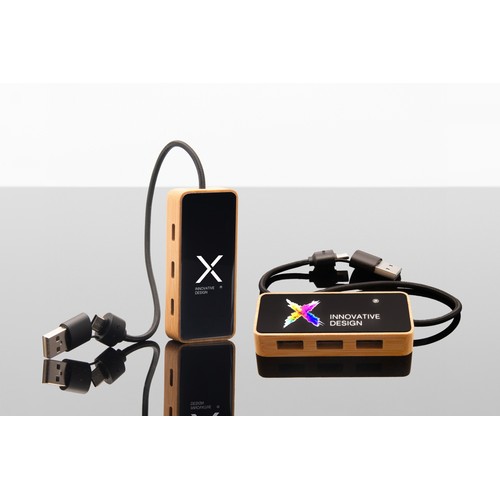 8-in-1 lighting hub 100% FSC® Bamboo