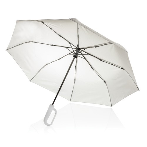 Yara 21" AWARE™ RPET solid colour umbrella with carabiner Yara 21" AWARE™ RPET solid colour umbrella with carabiner