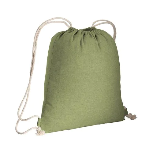 150g/m2 recycled cotton drawstring backpack
