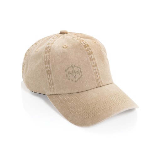 BEAU AWARE™ Washed 6-Panel Kappe aus 270gr/m² Baumwolltwill BEAU AWARE™ Washed 6-Panel Kappe aus 270gr/m² Baumwolltwill