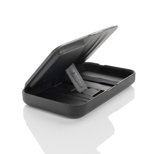 Étui de voyage avec chargeur 3 en 1 en PU RCS Swiss Peak