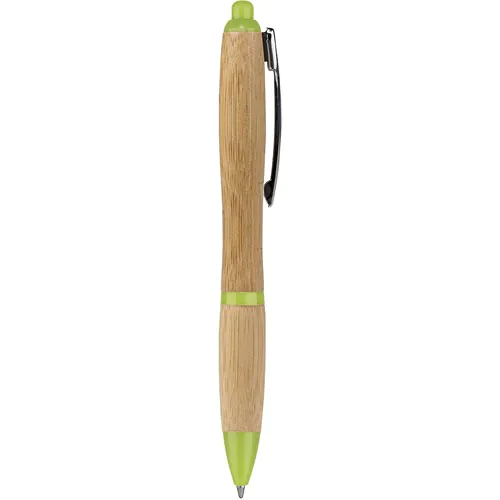 BAMBOO, METAL AND PLASTIC BALLPOINT PEN