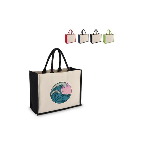 Jute-Cotton Sac fourre-tout OEKO-TEX® 42,5 x 19 x 32cm 320g/m² Jute-Cotton Sac fourre-tout OEKO-TEX® 42,5 x 19 x 32cm 320g/m²