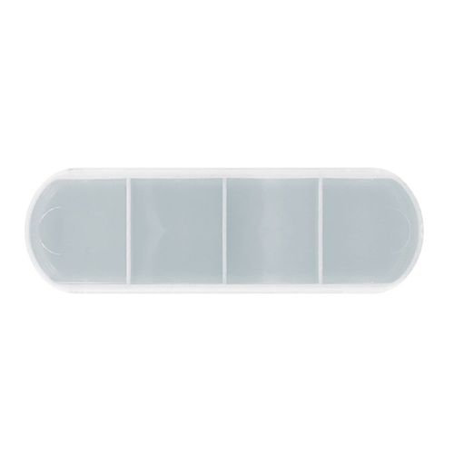 Daily pill-box with sliding lid