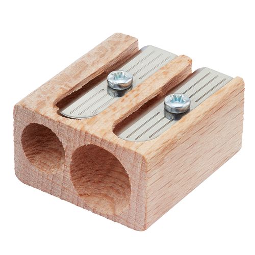 Double Pencil Sharpener - sustainable timber Double Pencil Sharpener - sustainable timber