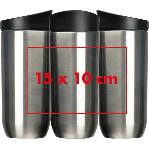 Taza isotérmica de 500 ml con botón de cierre
