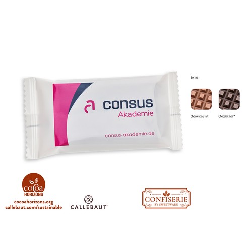 Chocolate 20 g Bar, Callebaut Milk Chocolate
