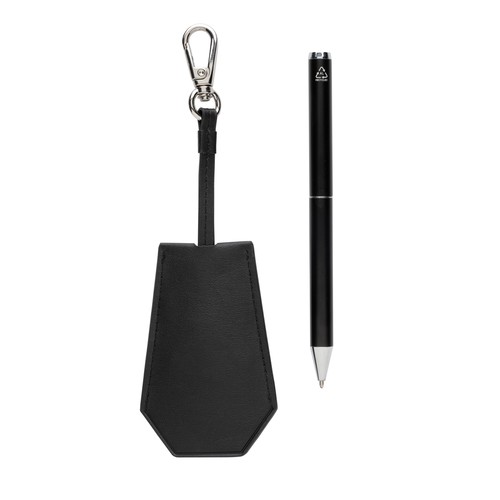 Set portachiavi e penna SP Tula in PU riciclato RCS