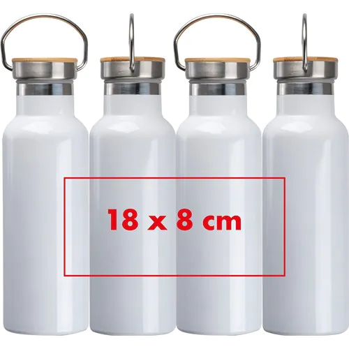 Bottiglia da bere a doppia parete in acciaio inox MONIKA