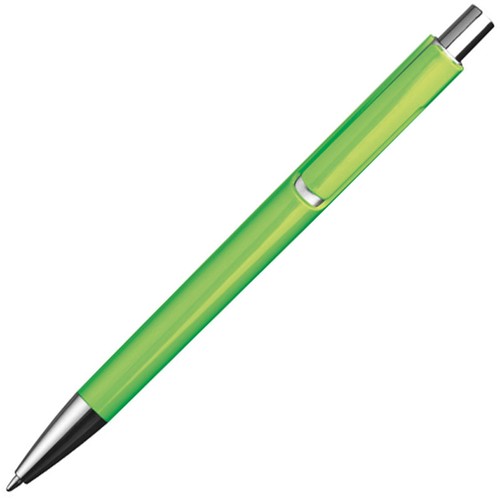 Stylo bille avec applications argentées
