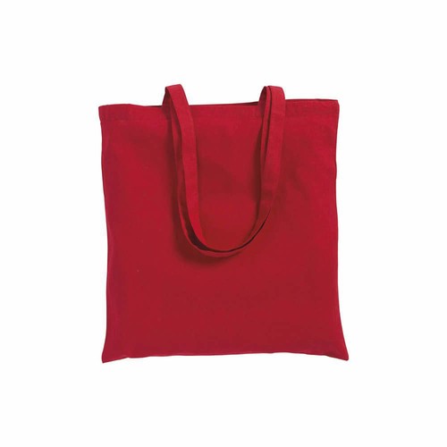 Sac shopping en coton 180 g/m2 avec anses longues et soufflet Sac shopping en coton 180 g/m2 avec anses longues et soufflet