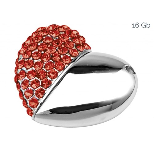 USB RED HEART 38x43 mm
