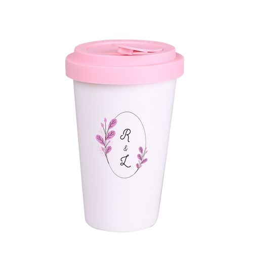 Tazza Freedom Lock 280ml bianco/rosa Tazza Freedom Lock 280ml bianco/rosa