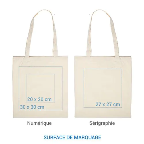 Sac coton FAIRTRADE 140 Ecru