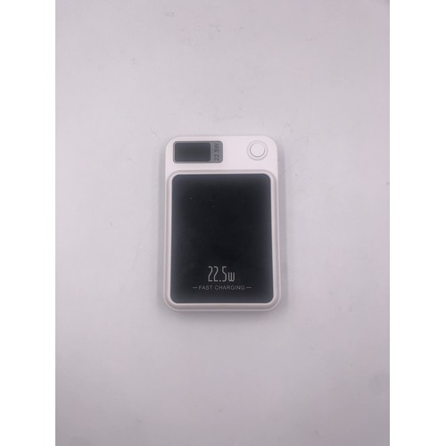 Banque d'alimentation magnétique PB-69 QI Chargement sans fil 10000 mAh Blanc