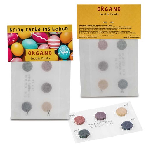 Egg colour set - with digital printing