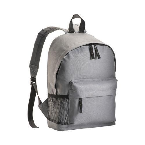 600D polyester 3-pocket backpack (one mesh side pocket). Adjustable shoulder straps 600D polyester 3-pocket backpack (one mesh side pocket). Adjustable shoulder straps