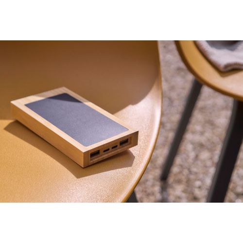 Bamboo solar power bank Elz