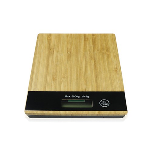 Kitchen scale with bamboo front part | Beck