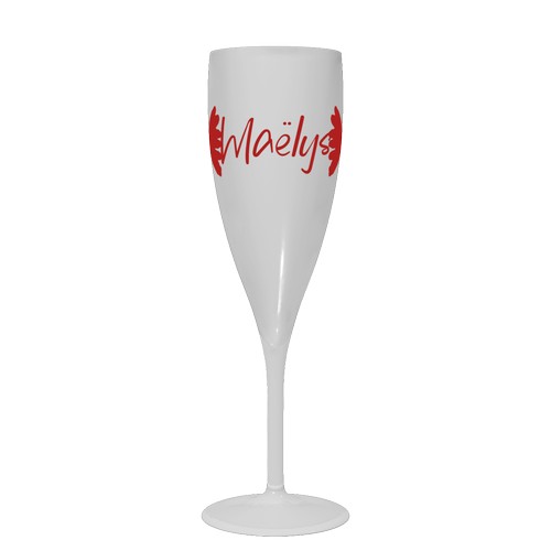Gepersonaliseerde 16 cl Events fluit - gezeefdrukt in 1 kleur Gepersonaliseerde 16 cl Events fluit - gezeefdrukt in 1 kleur