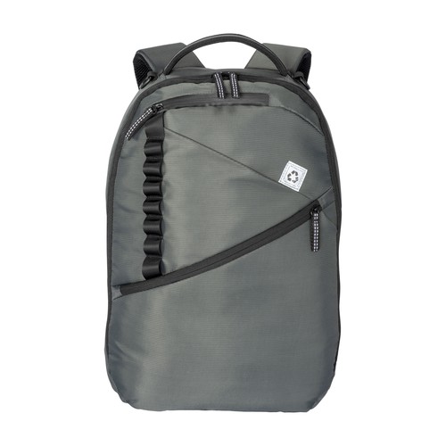 Laptop backpack in recycled PET