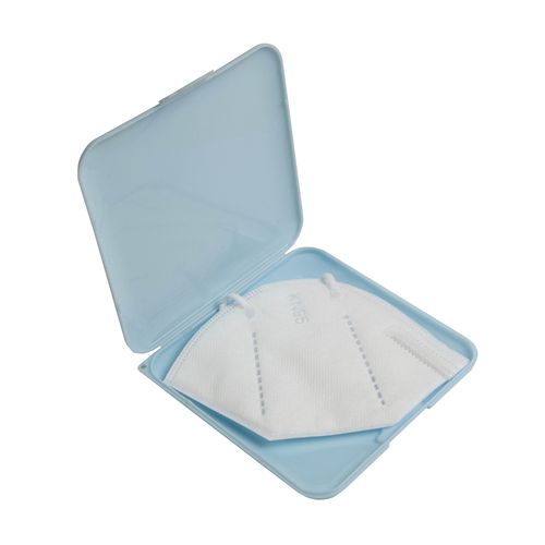 PP mask holder case with antibacterial treatment. ISO 22196