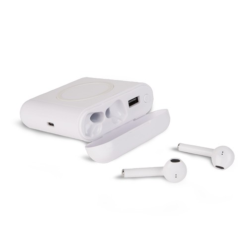 AURICOLARI BLUETOOTH CON CARICATORE USB E WIRELESS IN PLASTICA AURICOLARI BLUETOOTH CON CARICATORE USB E WIRELESS IN PLASTICA