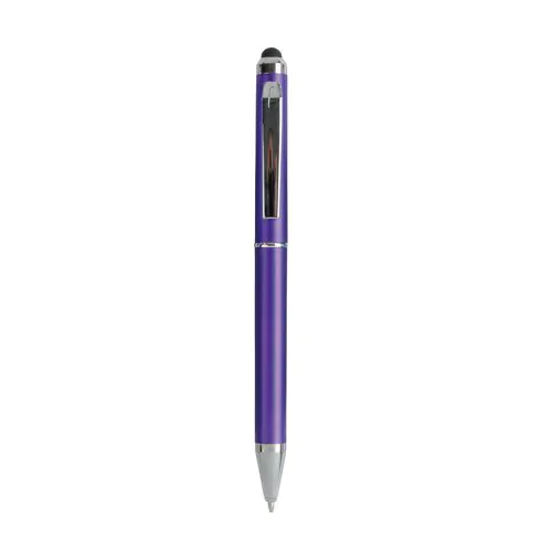 Penna twist in plastica con gommino per touch screen Penna twist in plastica con gommino per touch screen
