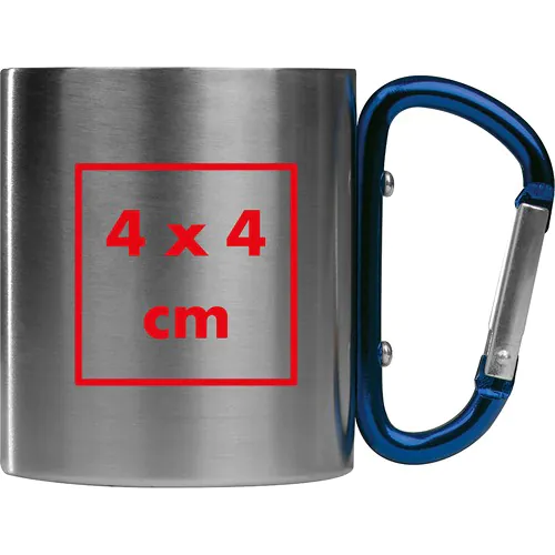 Tasse en métal avec mousqueton Tasse en métal avec mousqueton