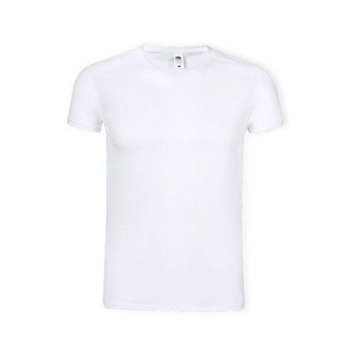 Wit T-Shirt Volwassene Iconic V-Neck Wit T-Shirt Volwassene Iconic V-Neck
