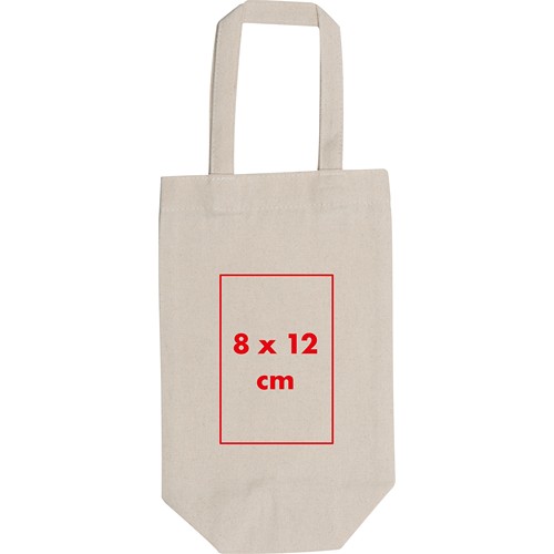 Cadeautasje van katoen voor flessen